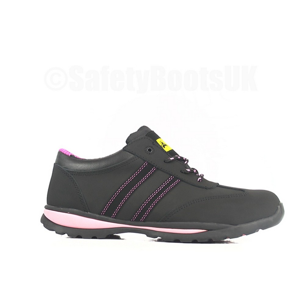 Amblers Safety FS706 SOPHIE SHOE Ladies Womens Leather Safety Trainers Black